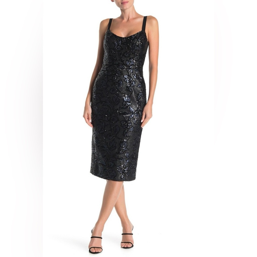 Dress the Population Lynda Sequin Midi Dress